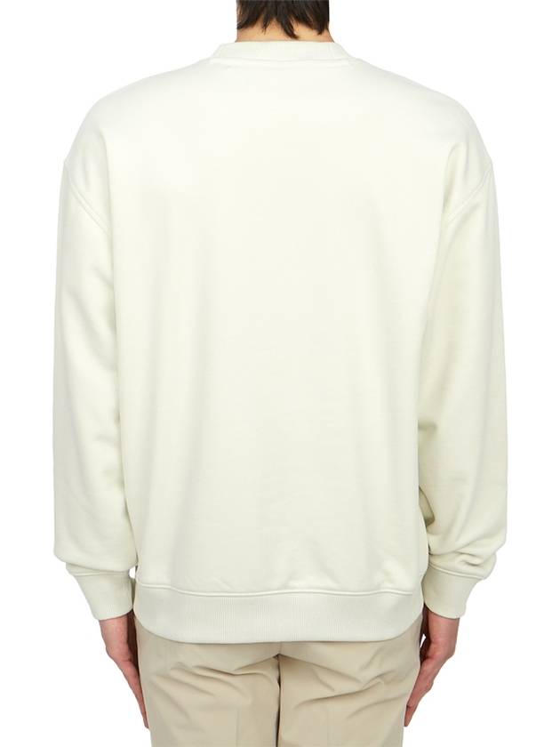 Crew Neck Logo Print Sweatshirt White - HUGO BOSS - BALAAN 4