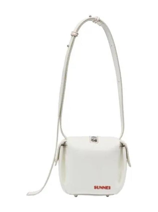 Bauletto Pelle Lisica Crossbody Bag Off White - SUNNEI - BALAAN 1