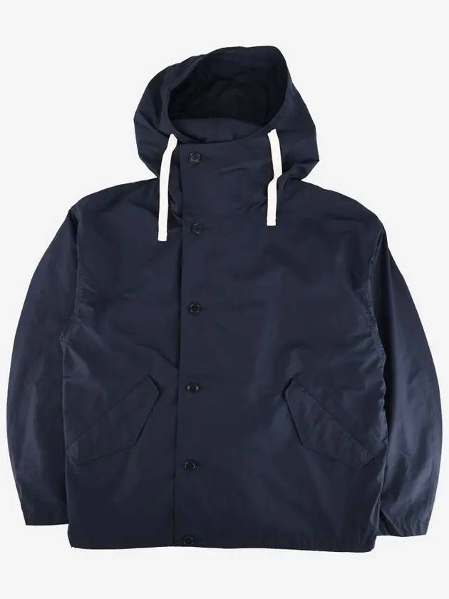 Flap Pocket Button Hooded Jacket Navy - NANAMICA - BALAAN 2