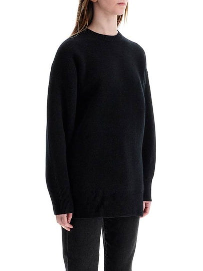 oversized black wool and cashmere sweater - TOTEME - BALAAN 2