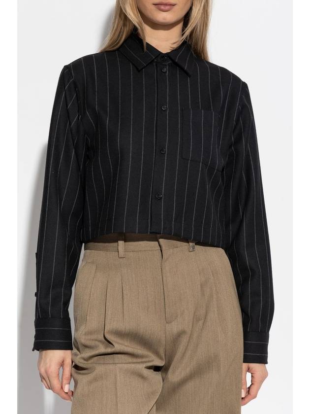 Burberry Short Shirt With Pocket, Women's, Black - BURBERRY - BALAAN 3