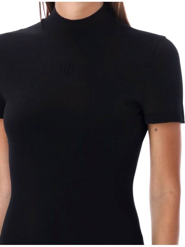 T By Alexander Wang Mock Neck T-Shirt Dress - ALEXANDER WANG - BALAAN 3