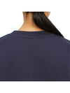 Women's Brushed Sweatshirt Navy - MAISON KITSUNE - BALAAN 8