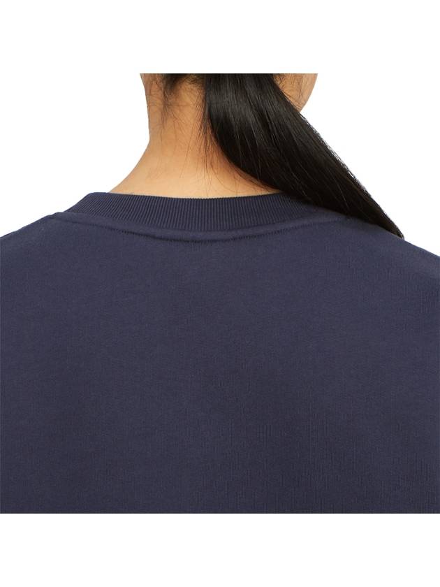 Women's Brushed Sweatshirt Navy - MAISON KITSUNE - BALAAN 8