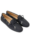 Heaven Gomino Leather Driving Shoes Navy - TOD'S - BALAAN.