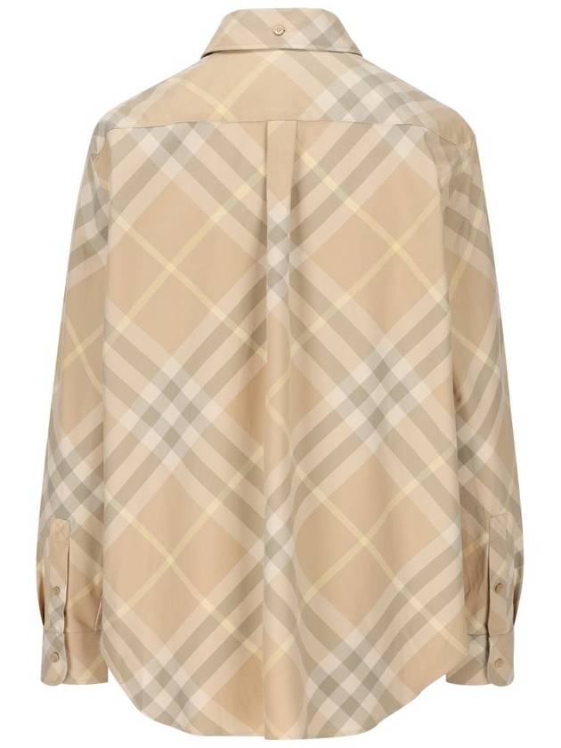 Vintage Check Cotton Long Sleeve Shirt Beige - BURBERRY - BALAAN 3