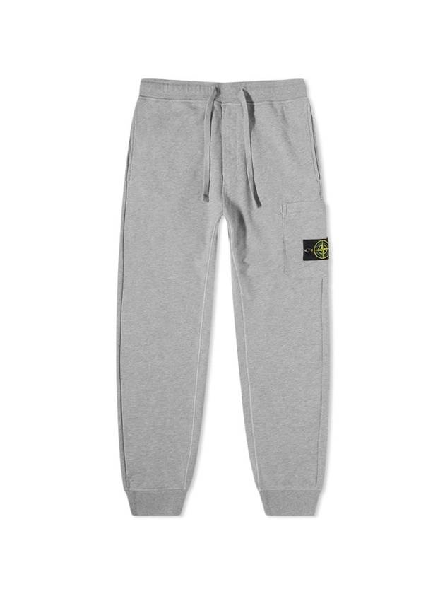 Men's Waffen Patch Pocket Jogger Pants Gray - STONE ISLAND - BALAAN.