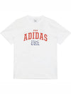 American USA Graphic Short Sleeve T-Shirt White - ADIDAS - BALAAN 3