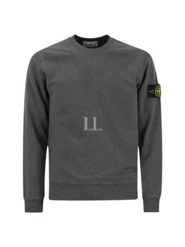 Wappen Patch Garment Dyed Sweatshirt Grey - STONE ISLAND - BALAAN 2