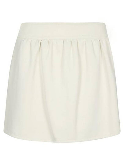 Nettuno Side Slit Nylon A-line Skirt Ivory - MAX MARA - BALAAN 2