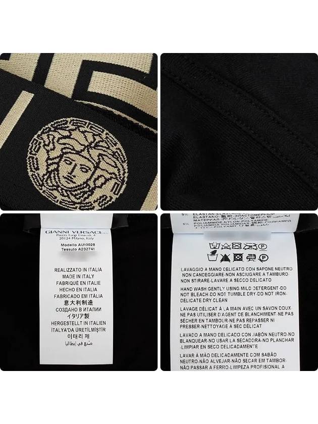 Medusa Logo Print Band Briefs Black - VERSACE - BALAAN 5