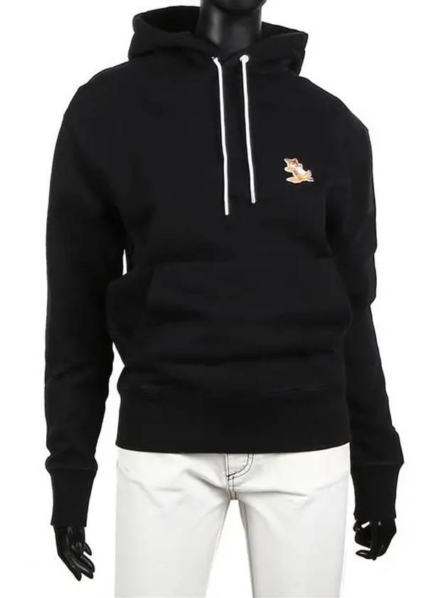 Chillax Fox Patch Classic Hoodie Black - MAISON KITSUNE - BALAAN 3