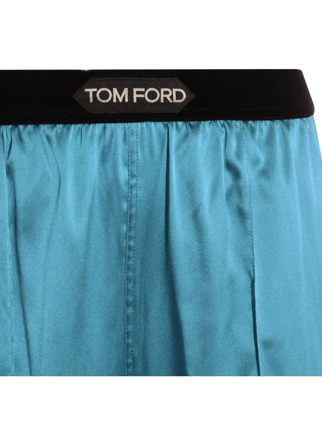 24FW short pants PAW397FAX881HB552 BLUE TEAL - TOM FORD - BALAAN 4