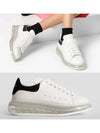 Oversized Clear Sole Low Top Sneakers Black White - ALEXANDER MCQUEEN - BALAAN 2