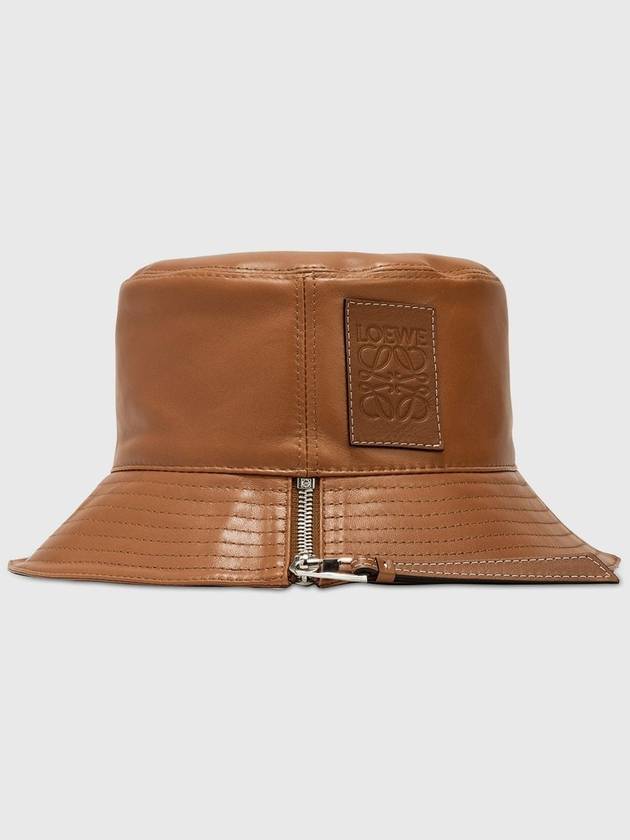 Fisherman Zipper Anagram Logo Sheepskin Bucket Hat Brown Unisex L - LOEWE - BALAAN 6