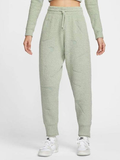 Sportswear Phoenix Cozy Bouclé High Waist Oversized Knit Pants Jade Horizon - NIKE - BALAAN 2