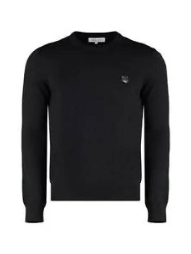 Bold Fox Head Wool Knit Top Black - MAISON KITSUNE - BALAAN 2