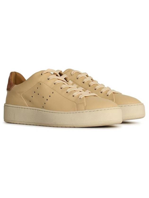 Hogan 'H672' Beige Leather Sneakers - HOGAN - BALAAN 2