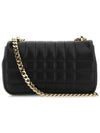 Quilted Lula Mini Leather Cross Bag Black - BURBERRY - BALAAN 4