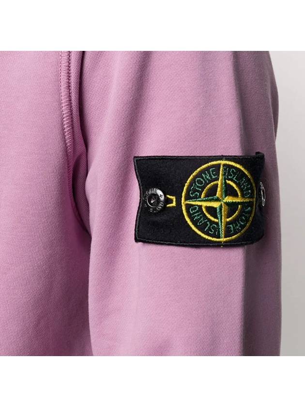 Garment Dyed Cotton Crewneck Sweatshirt Pink - STONE ISLAND - BALAAN 4