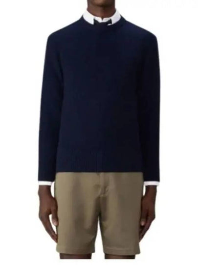 Arm Band Merino Wool Pique Knit Top Navy - THOM BROWNE - BALAAN 2