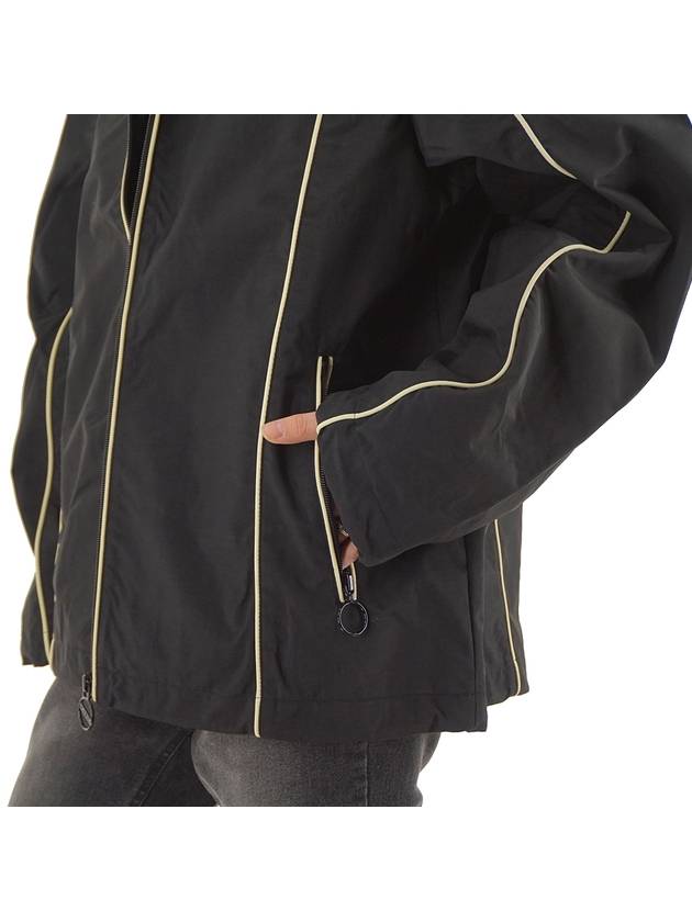 J Hives Contrast Piping Windbreaker Black - DIESEL - BALAAN 10