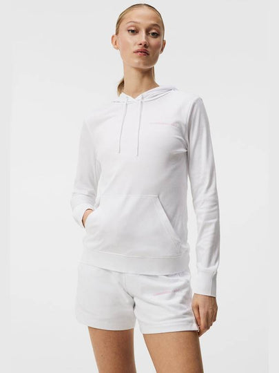 Vice Logo Relaxed Fit Hoodie White - J.LINDEBERG - BALAAN 2