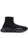 Speed ​​Recycle Knit High Top Sneakers Black - BALENCIAGA - BALAAN 2