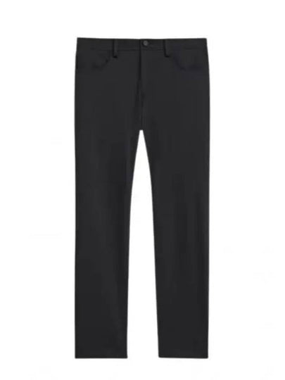 Compact Ponte Tech Slim Fit Cotton Straight Pants Black - THEORY - BALAAN 2