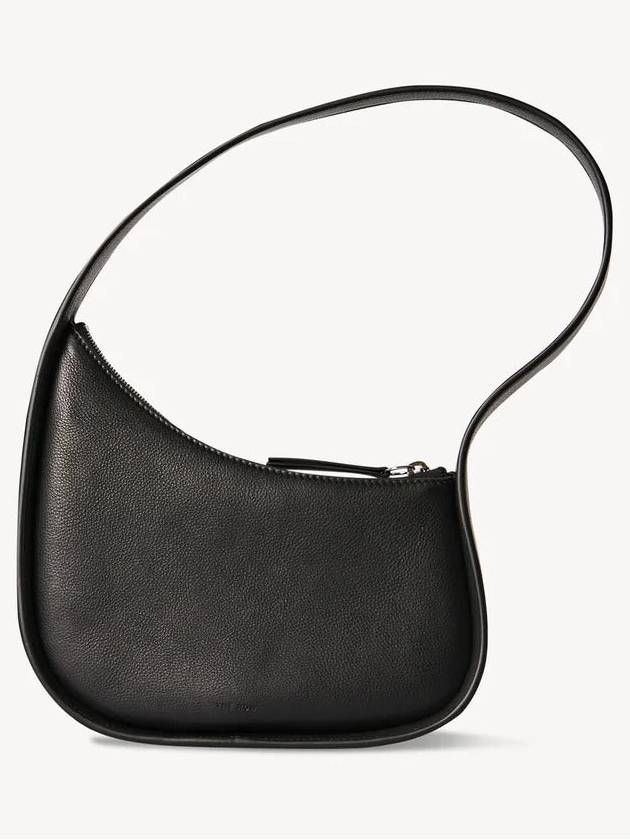 Half Moon Leather Shoulder Bag Black - THE ROW - BALAAN 3