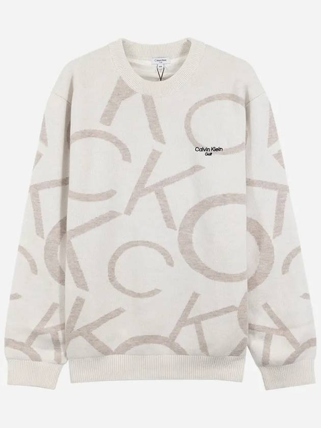 Men s CK Big Logo Wool Knit Sweater CA1SW230512 - CALVIN KLEIN GOLF - BALAAN 6