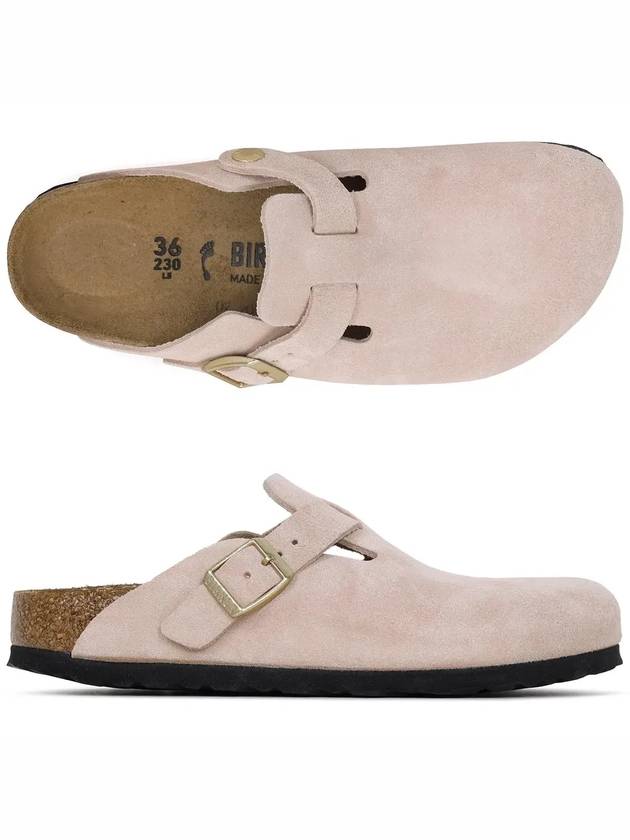 Boston Suede Clog Mule Pink - BIRKENSTOCK - BALAAN 4