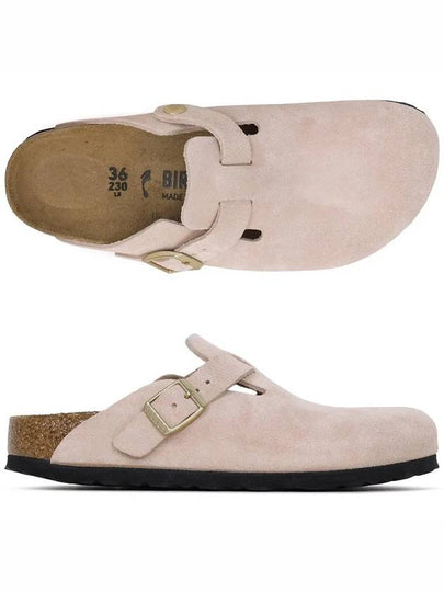 Boston Suede Clog Mule Pink - BIRKENSTOCK - BALAAN 2