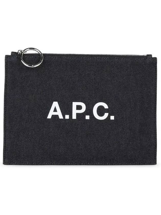 Logo Denim Pouch Indigo - A.P.C. - BALAAN 2