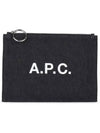 Logo Denim Pouch Indigo - A.P.C. - BALAAN 3