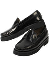 Men's Stamp Logo Leather Penny Loafer Black - TOD'S - BALAAN 2