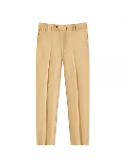 Slim-Fit Trousers Pants Beige - KENZO - BALAAN 1