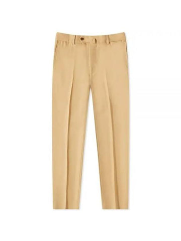 Slim-Fit Trousers Pants Beige - KENZO - BALAAN 1