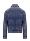 Classic Logo Tab Flap Pocket Denim Jacket Blue - TOM FORD - BALAAN 3