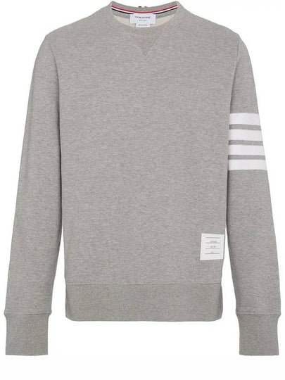 4 Bar Loopback Jersey Sweatshirt Light Grey - THOM BROWNE - BALAAN 2