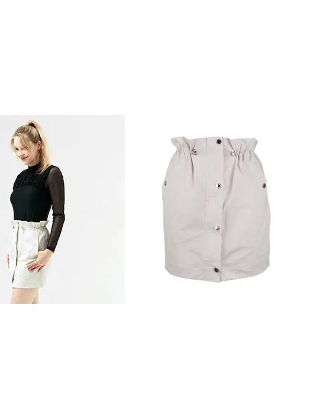 Golf H-Line Button Skirt Cream - HENRY STUART - BALAAN 2