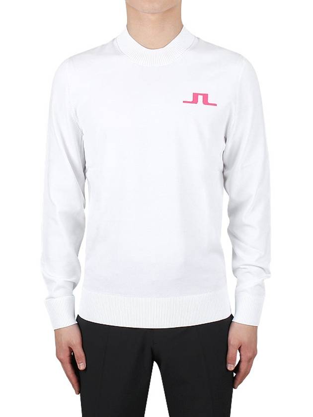 Gus Logo Regular Fit Knit Top Cloud White - J.LINDEBERG - BALAAN 2