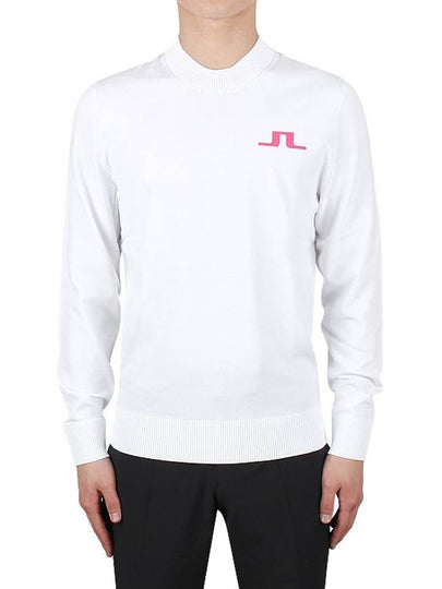 Gus Logo Regular Fit Knit Top Cloud White - J.LINDEBERG - BALAAN 2