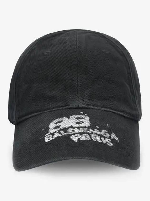 Hand Draw BB Icon Ball Cap Black - BALENCIAGA - BALAAN 2