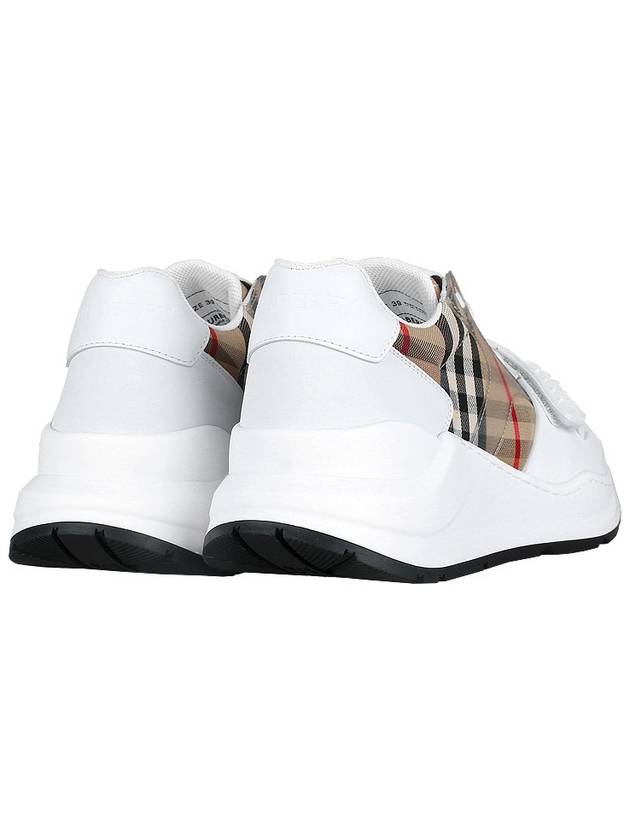 Ramsey Vintage Check Velcro Low Top Sneakers White Beige - BURBERRY - BALAAN 6