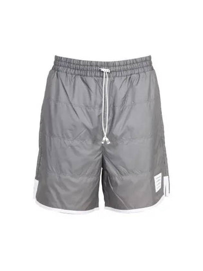 Ripstop Jersey Lining Track Shorts Grey - THOM BROWNE - BALAAN 2