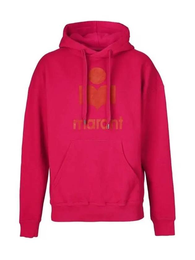 Mansel Velor Logo Hoodie Pink - ISABEL MARANT - BALAAN 2