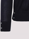 4 Bar Armband Classic Merino Wool Knit Top Navy - THOM BROWNE - BALAAN 4