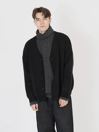 Hazzy Over Fit Y Neck Cardigan Black - CHANCE'S NOI - BALAAN 2