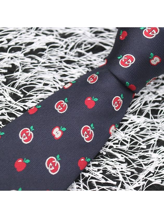 GG Apple Silk Jacquard Tie - GUCCI - BALAAN 5